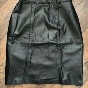 Mint Black Knee-Length Pencil Skirt Cocktail